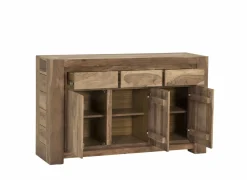 Dressoir Carbone  150cm - sheesham massief & decor - naturel