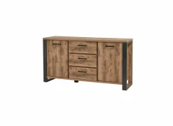 Dressoir 177cm - decor - bruin & zwart