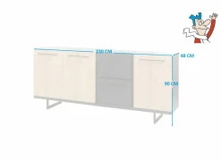 Dressoir 230cm - decor - castella & steen