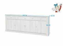 Dressoir 248cm - decor - dark forest