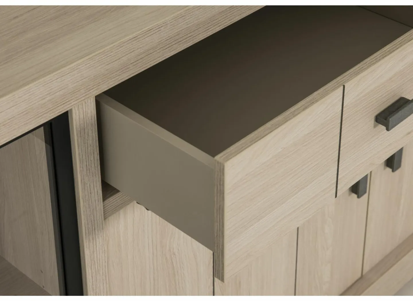 Dressoir 249cm - decor - natuurlijke olm