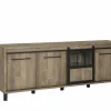 Dressoir 238cm - decor - old teak & matt black