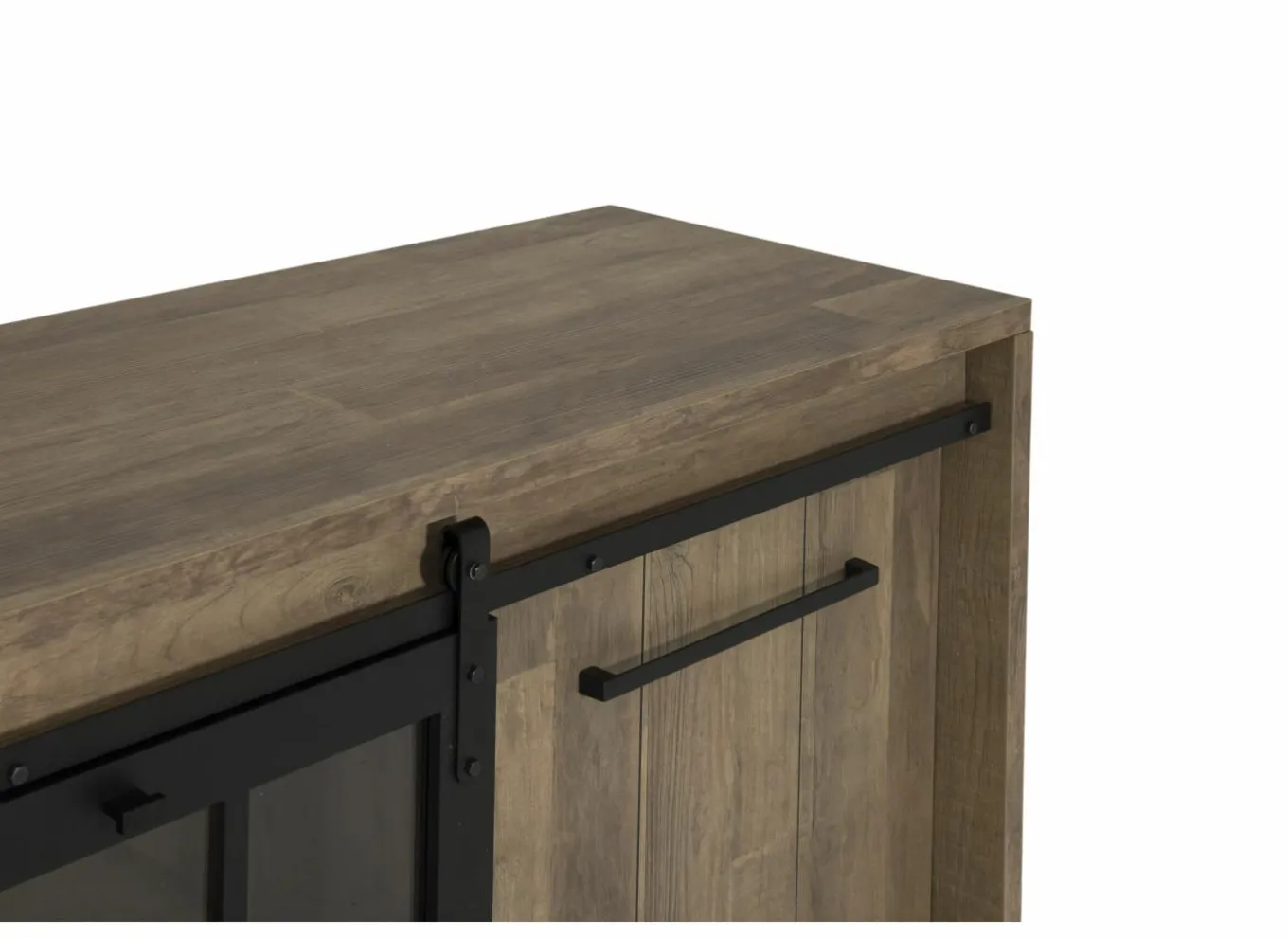 Dressoir 238cm - decor - old teak & matt black