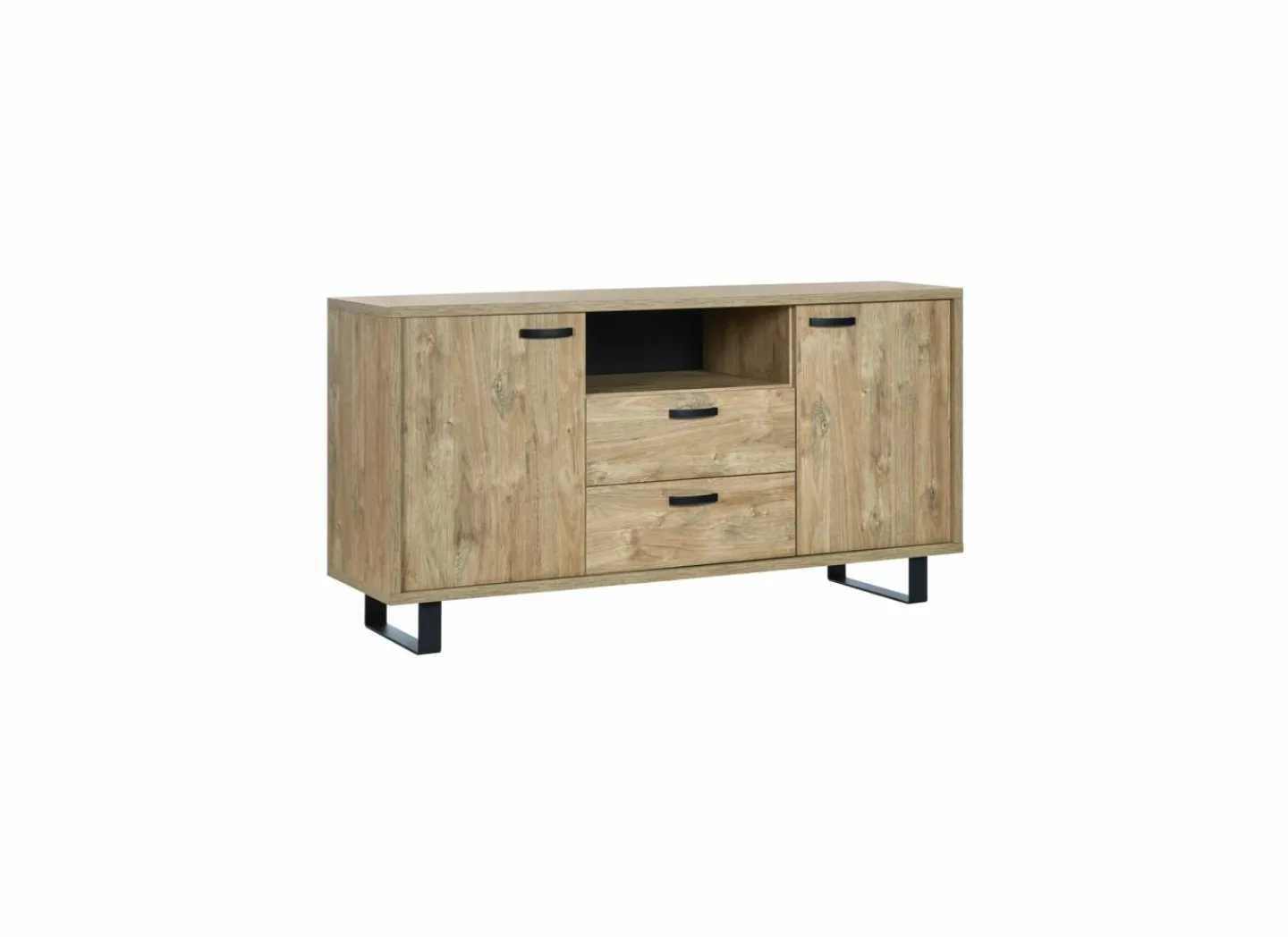 Dressoir Como 1 170cm - melamine - golden oak