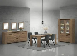 Dressoir Elio 220cm - melamine - French oak