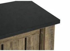 Dressoir Etienne 221cm - decor - industriële eik & zwart