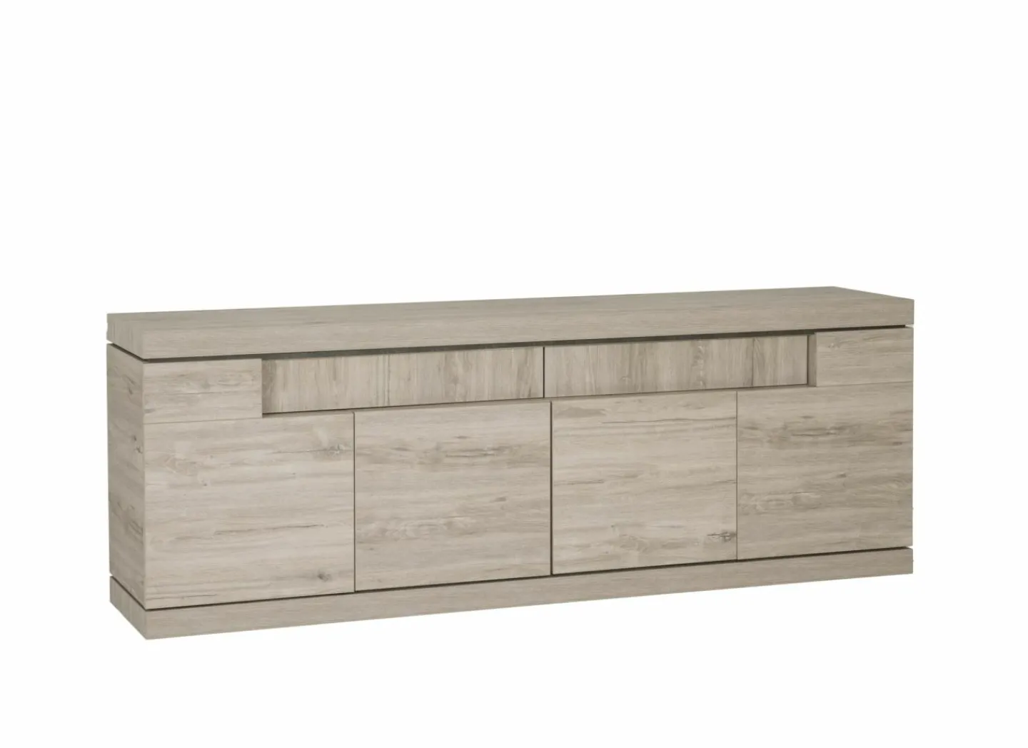 Dressoir Etna 250cm - decor - millenium eik & lichtgrijs