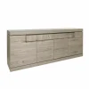 Dressoir Etna 223cm - decor - millenium eik & lichtgrijs