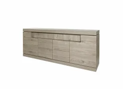 Dressoir Etna 223cm - decor - millenium eik & lichtgrijs
