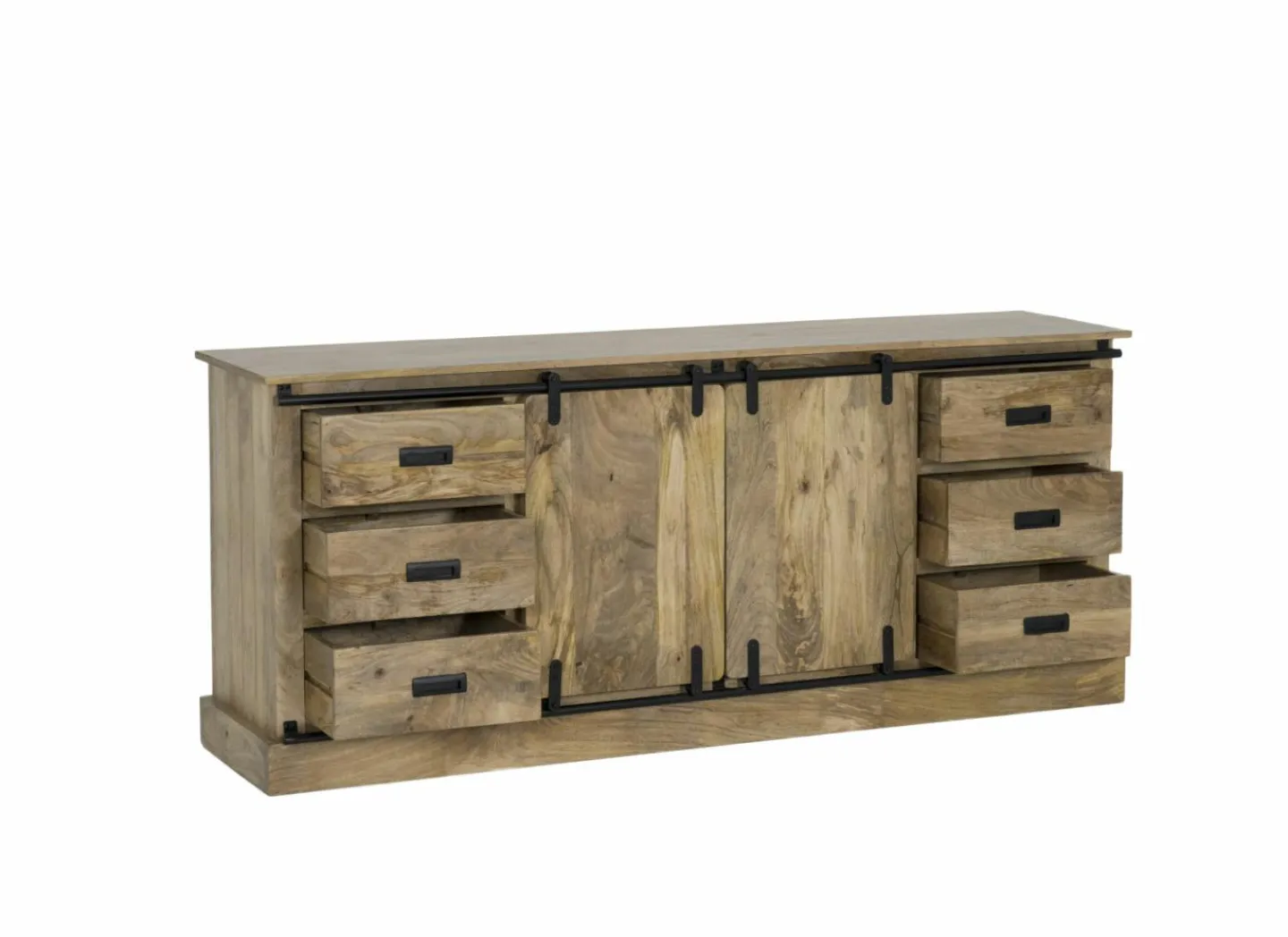 Dressoir Gorgo 190cm - mango massief - naturel