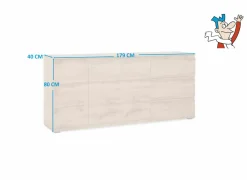 Dressoir Image 179cm - decor - honing eik