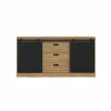 Dressoir Kaszimiro 173cm - decor - waterford eik & zwart