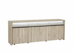 Dressoir Lucca 248cm - decor - millenium eik & lichtgrijs