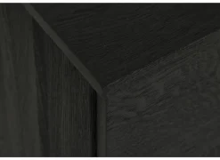 Dressoir Mauri 240cm - eik massief & decor - zwart