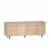 Dressoir Palacio 225cm - eik massief & decor- naturel