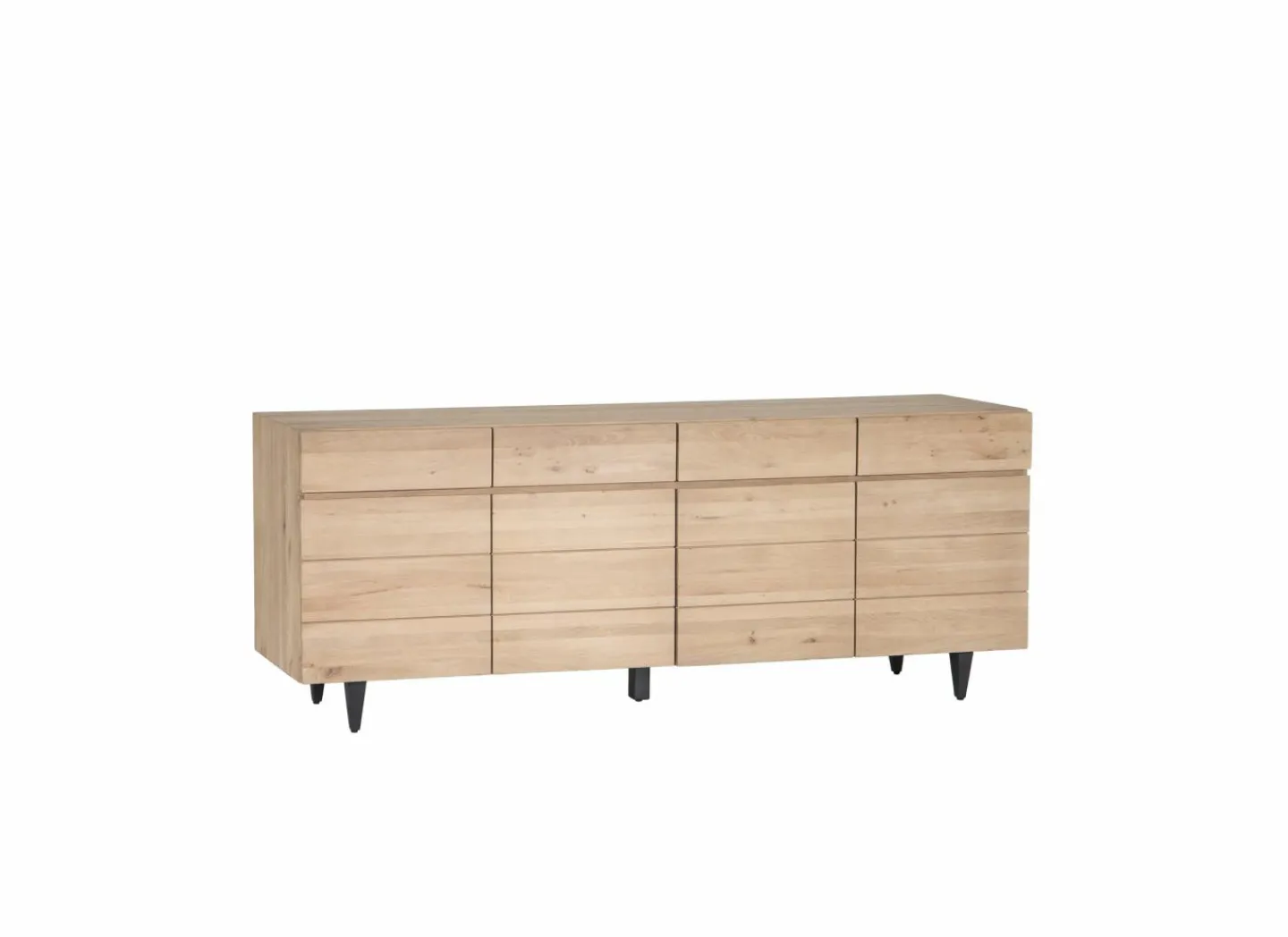 Dressoir Palacio 225cm - eik massief & decor- naturel