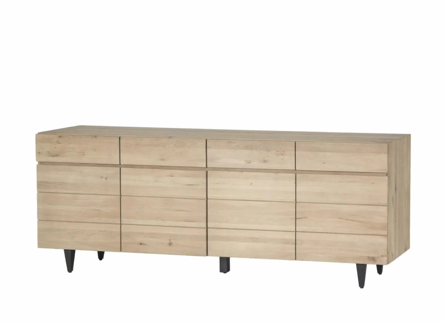 Dressoir Palacio 225cm - eik massief & decor- naturel