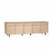 Dressoir Palacio 250cm - eik massief & decor- naturel
