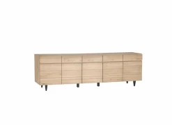 Dressoir Palacio 250cm - eik massief & decor- naturel