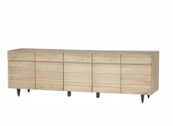 Dressoir Palacio 250cm - eik massief & decor- naturel