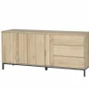 Dressoir Polar 190cm - eik massief & decor - naturel