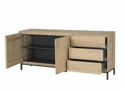 Dressoir Polar 190cm - eik massief & decor - naturel