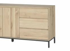 Dressoir Polar 190cm - eik massief & decor - naturel