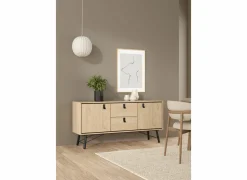Dressoir Ry 151cm - decor - bruin & zwart