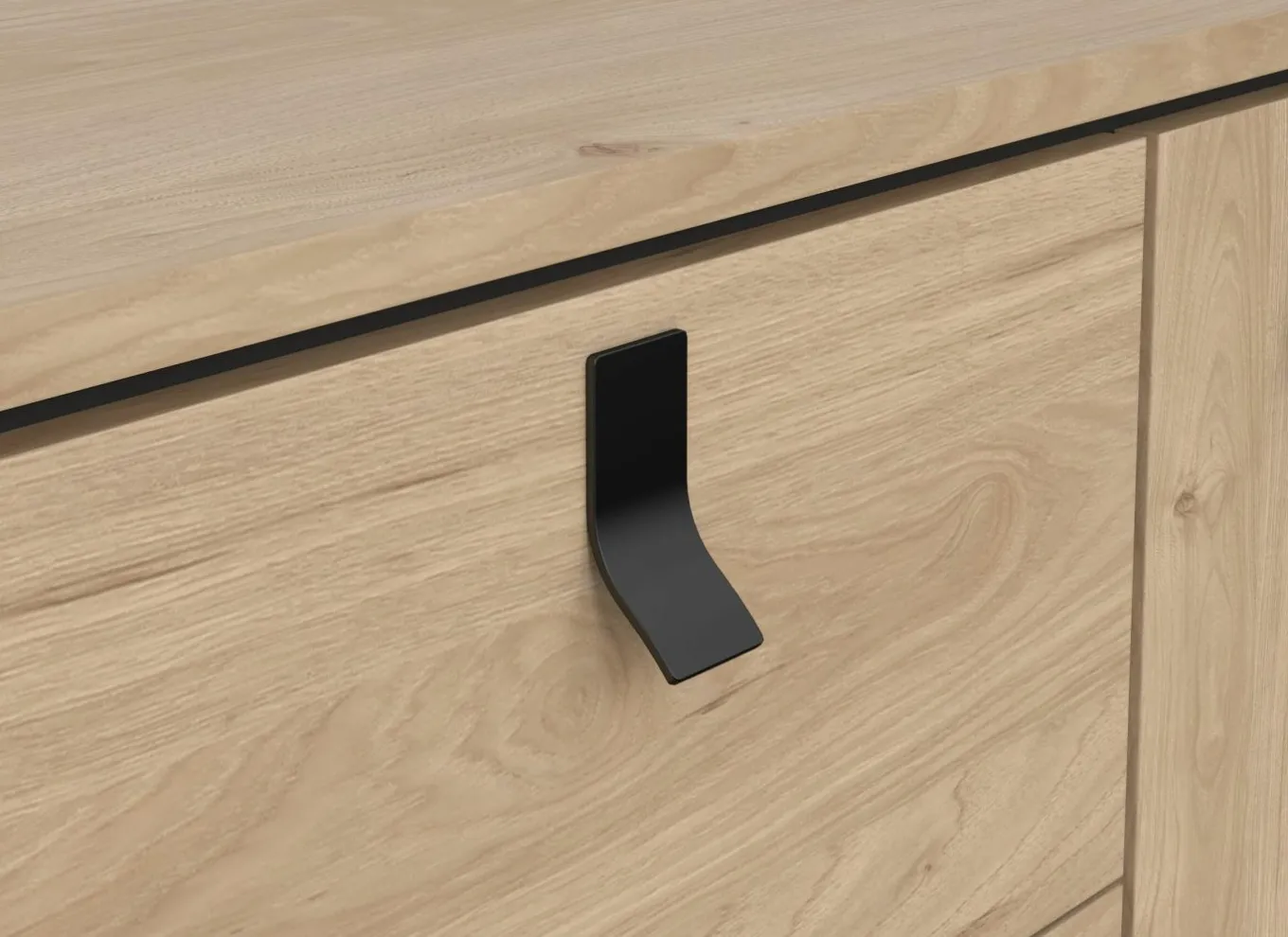 Dressoir Ry 151cm - decor - bruin & zwart