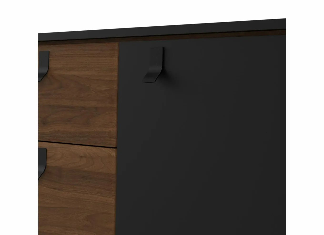 Dressoir Ry 151cm - decor - matzwart & okkernoot