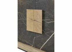 Dressoir Sacha 240cm - melamine - canyon oak & marble