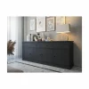 Dressoir Valencia 225cm - melamine - zwarte eik