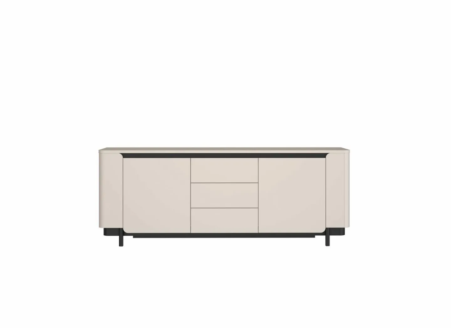 Dressoir Vodol 205cm - decor - zand & zwart