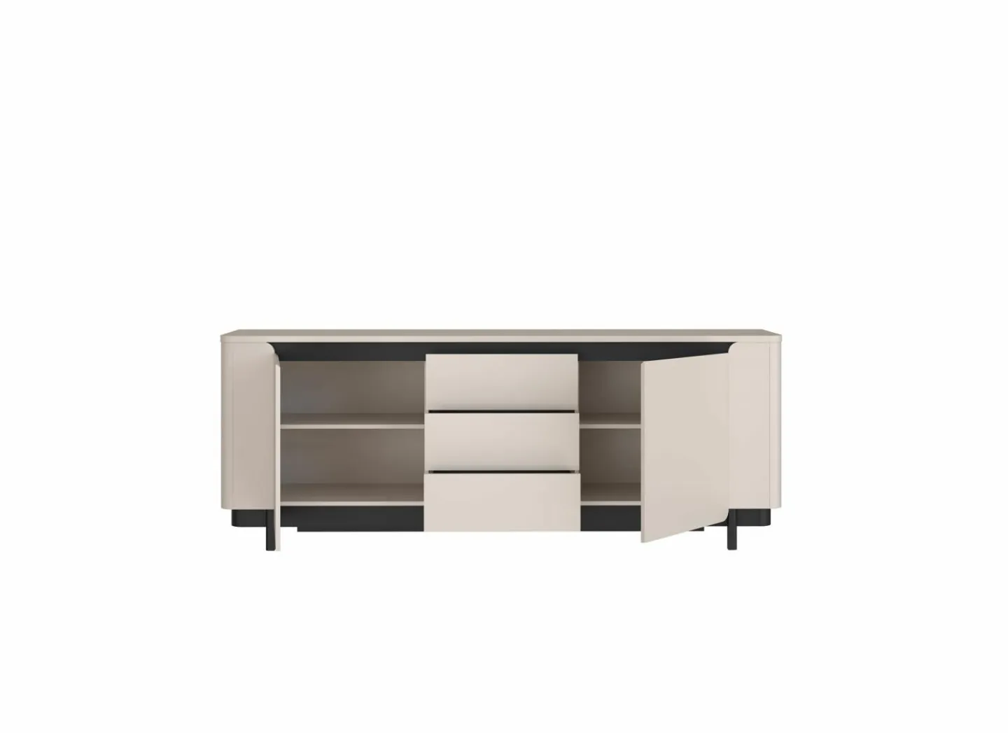 Dressoir Vodol 205cm - decor - zand & zwart