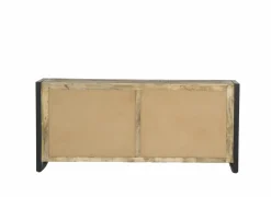 Dressoir Woodstock 200cm - mango massief & metaal - naturel & zwart