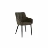 Fauteuil Conan 61x56x84cm - stof - bruin