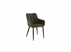 Fauteuil Conan 61x56x84cm - stof - bruin