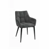 Fauteuil Conan 61x56x84cm - stof - donkergrijs