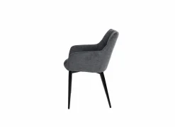 Fauteuil Conan 61x56x84cm - stof - donkergrijs