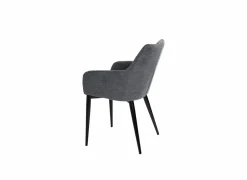 Fauteuil Conan 61x56x84cm - stof - donkergrijs