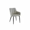 Fauteuil Conan 61x56x84cm - stof - lichtgrijs