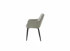 Fauteuil Conan 61x56x84cm - stof - lichtgrijs