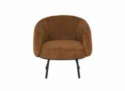 Fauteuil Crush 74x68x74cm - stof - roest