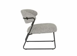 Fauteuil Folly 65x67x70cm - stof - grijs