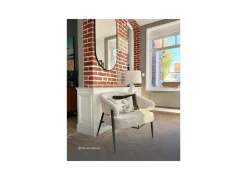Fauteuil Gozo 72,5x73x75cm - ribfluweel - taupe