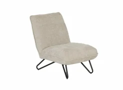 Fauteuil Guts 67,5x93x82cm - bouclé - beige