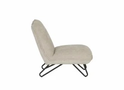 Fauteuil Guts 67,5x93x82cm - bouclé - beige