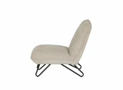 Fauteuil Guts 67,5x93x82cm - bouclé - beige