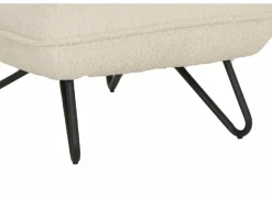 Fauteuil Guts 67,5x93x82cm - bouclé - ecru