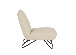 Fauteuil Guts 67,5x93x82cm - bouclé - ecru